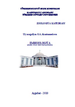 Embriologiýa